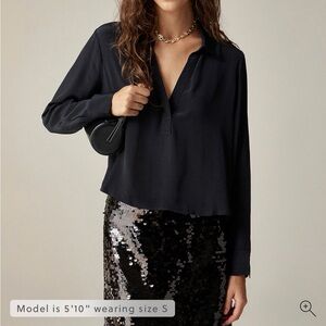 J. Crew Black Women's Top